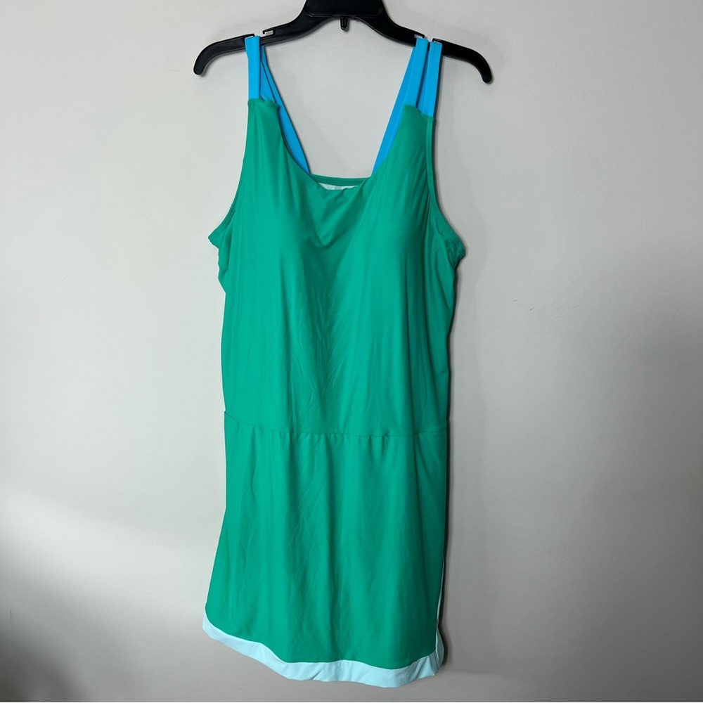Lands End Swim Dress Bathing Suit SwimSuit One Piece 282